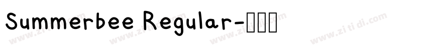 Summerbee Regular字体转换 Summerbee Regular字体转换